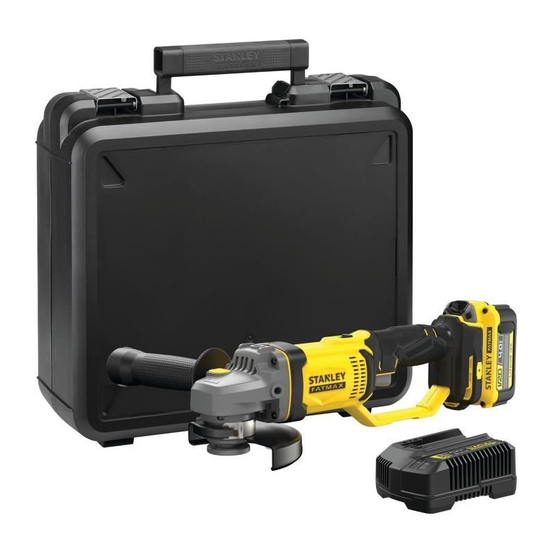 Meuleuse 125 mm - Lithium 18V - 1 Batterie 4Ah - STANLEY FATMAX V20 - Meuleuse 125 mm - Lithium 18V - 1 Batterie 4Ah - STANLEY FATMAX V20 -