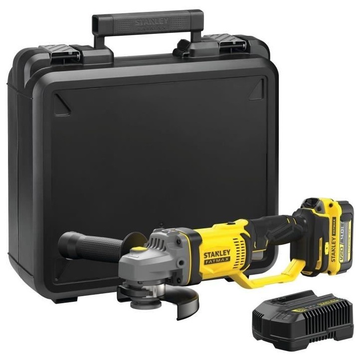 Meuleuse 125 mm - Lithium 18V - 1 Batterie 4Ah - STANLEY FATMAX V20 - SFMCG400M1K-QW Meuleuse 125 mm - Lithium 18V - 1 Batterie 4Ah - STANLEY FATMAX V20 - SFMCG400M1K-QW