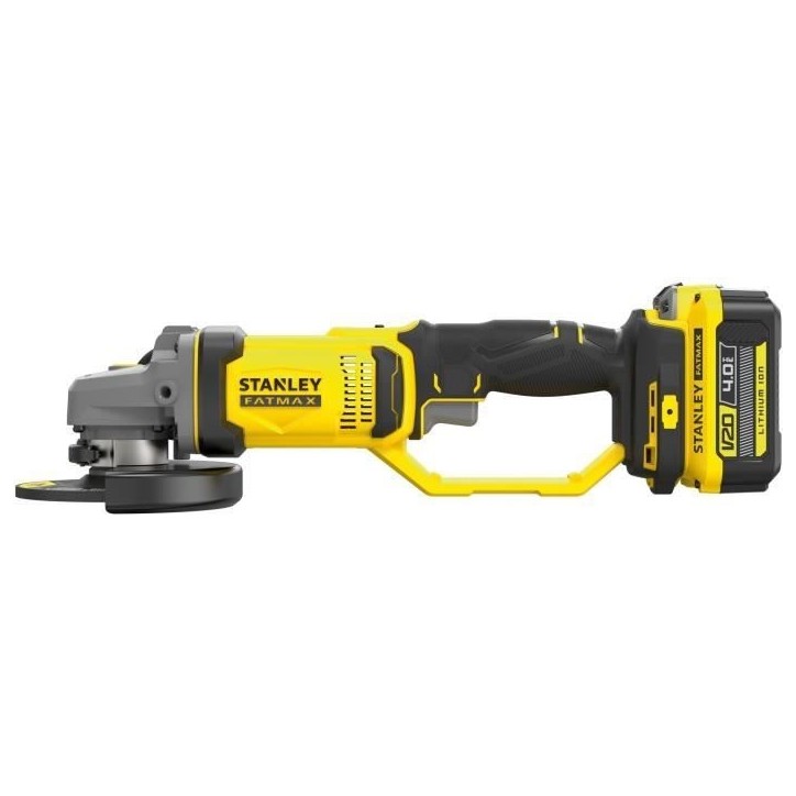 Meuleuse 125 mm - Lithium 18V - 1 Batterie 4Ah - STANLEY FATMAX V20 - SFMCG400M1K-QW Meuleuse 125 mm - Lithium 18V - 1 Batterie 4Ah - STANLEY FATMAX V20 - SFMCG400M1K-QW