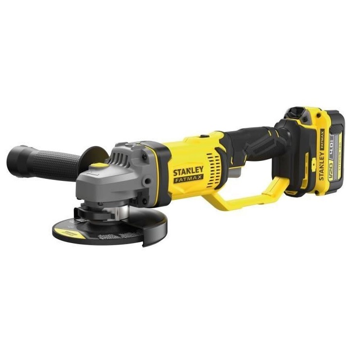 Meuleuse 125 mm - Lithium 18V - 1 Batterie 4Ah - STANLEY FATMAX V20 - SFMCG400M1K-QW Meuleuse 125 mm - Lithium 18V - 1 Batterie 4Ah - STANLEY FATMAX V20 - SFMCG400M1K-QW