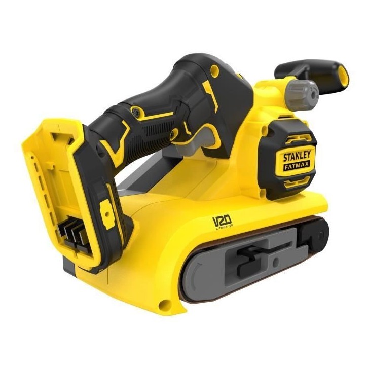 Ponceuse a bande + 1 Abrasif - Batterie Lithium (sans) - STANLEY FATMAX V20 - SFMCW223B-XJ - 18V