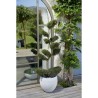 Pot de fleurs Rond Egg Ø 50cm - EDA - Graphit - 46 L - Ø 50 x H. 45