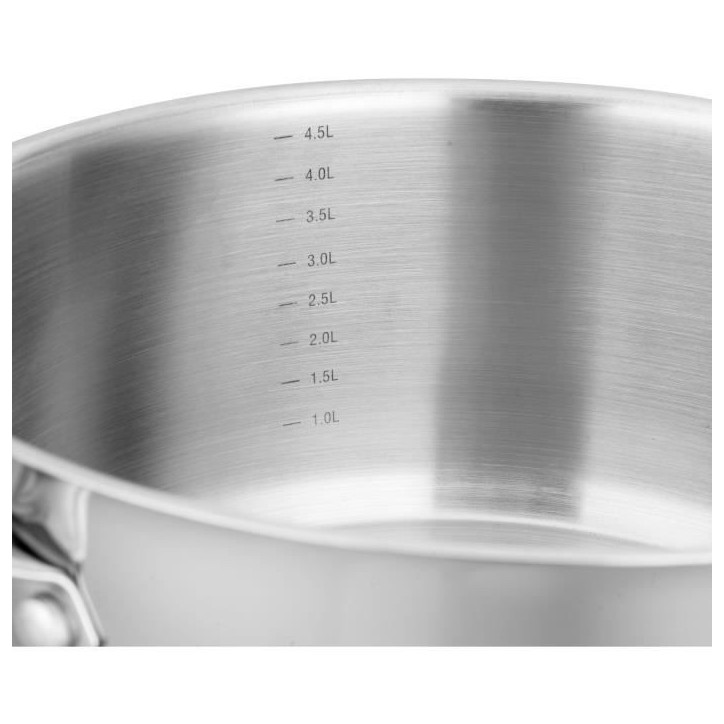 AM0073 Arthur Martin Marmite 32 cm avec couvercle – Acier Inoxydable – Tous feux dont induction