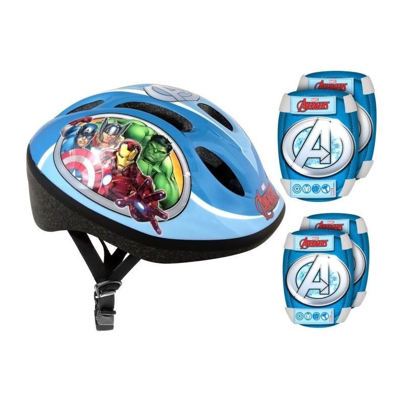 AVENGERS Pack Protections - Casque - Genouilleres - Coudieres AVENGERS Pack Protections - Casque - Genouilleres - Coudieres