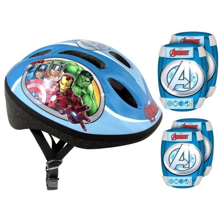 AVENGERS Pack Protections - Casque - Genouilleres - Coudieres AVENGERS Pack Protections - Casque - Genouilleres - Coudieres
