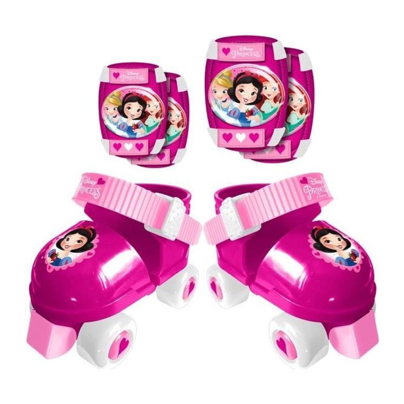 DISNEY PRINCESSES Set Patins a Roulettes avec Coudieres/Genouilleres