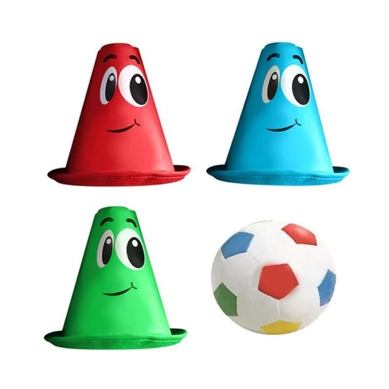 Set de Foot pré-scolaire - STAMP - Balle et 3 cônes - Mixte - A part Set de Foot pré-scolaire - STAMP - Balle et 3 cônes - Mixte - A part