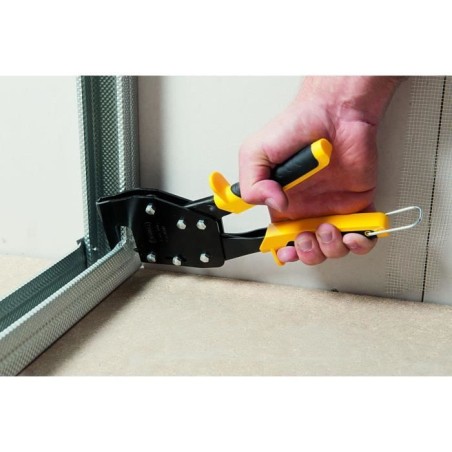 Pince a sertir de plaquiste - Stanley - Pour profils métalliques - Fixation permanente - Sertissage facile