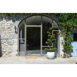 Pot de fleurs Rond Egg Ø 50cm - EDA - Graphit - 46 L - Ø 50 x H. 45