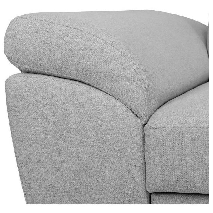 Canapé d'angle convertible - 4 personnes - STAN - Tissu Souris - 3 tétieres - Réversible - 243 x 92 x 184 cm Canapé d'angle convertible - 4 personnes - STAN - Tissu Souris - 3 tétieres - Réversible - 243 x 92 x 184 cm