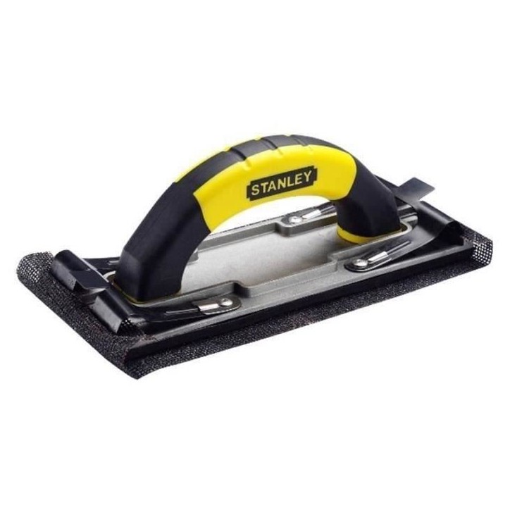 Ponceuse manuelle a clip STANLEY - STHT0-05927 - Corps en aluminium nervuré - 230 x 80 mm Ponceuse manuelle a clip STANLEY - STHT0-05927 - Corps en aluminium nervuré - 230 x 80 mm