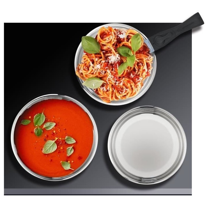 Batterie de cuisine induction - Arthur Martin - AM5538 - Acier inoxydable - 8 pieces - Poignée amovible - Tous feux dont induct Batterie de cuisine induction - Arthur Martin - AM5538 - Acier inoxydable - 8 pieces - Poignée amovible - Tous feux dont induct