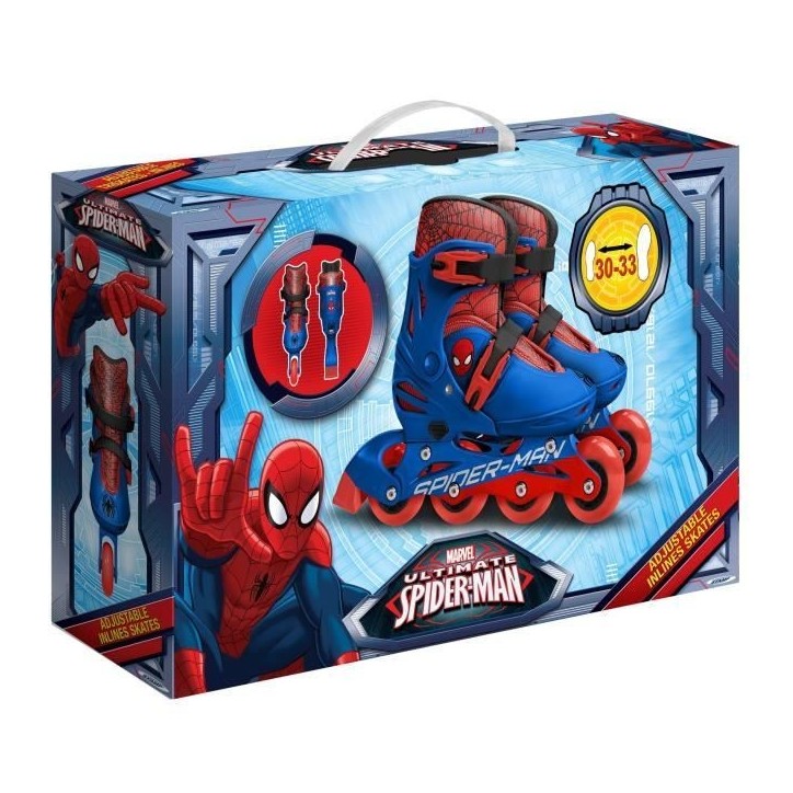 Patins en Ligne Ajustable SPIDERMAN - STAMP - Taille 30-33 - Garçon - A partir de 6 ans Patins en Ligne Ajustable SPIDERMAN - STAMP - Taille 30-33 - Garçon - A partir de 6 ans
