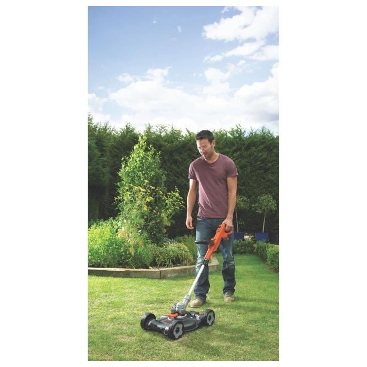Coupe-bordures 3 en 1 sans fil + batterie 2Ah + chargeur - BLACK&DECKER - STC1820CM-QW - 18V - 28cm - dresse-bordures + tonte Coupe-bordures 3 en 1 sans fil + batterie 2Ah + chargeur - BLACK&DECKER - STC1820CM-QW - 18V - 28cm - dresse-bordures + tonte