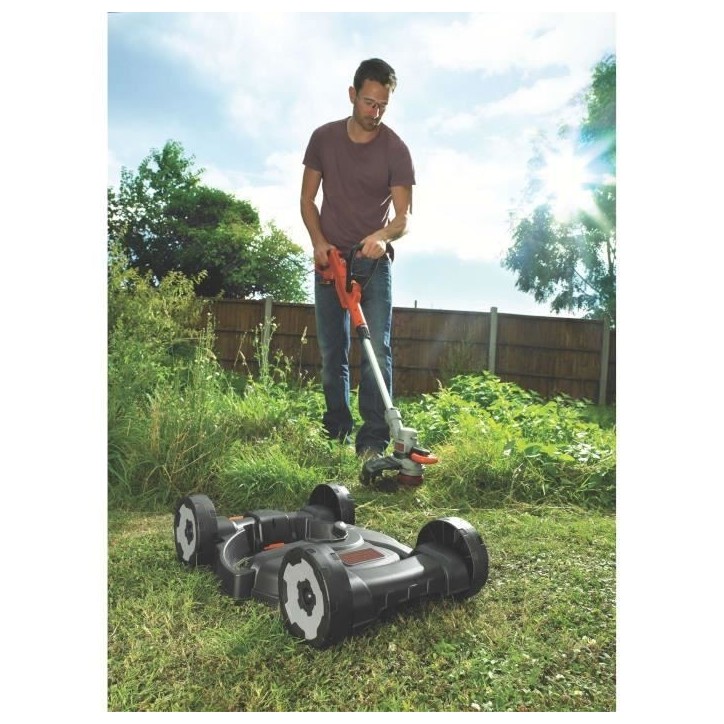 Coupe-bordures 3 en 1 sans fil + batterie 2Ah + chargeur - BLACK&DECKER - STC1820CM-QW - 18V - 28cm - dresse-bordures + tonte Coupe-bordures 3 en 1 sans fil + batterie 2Ah + chargeur - BLACK&DECKER - STC1820CM-QW - 18V - 28cm - dresse-bordures + tonte