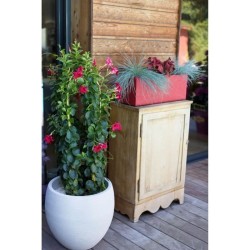 Pot de fleurs Rond Egg Ø 50cm - EDA - Graphit - 46 L - Ø 50 x H. 45