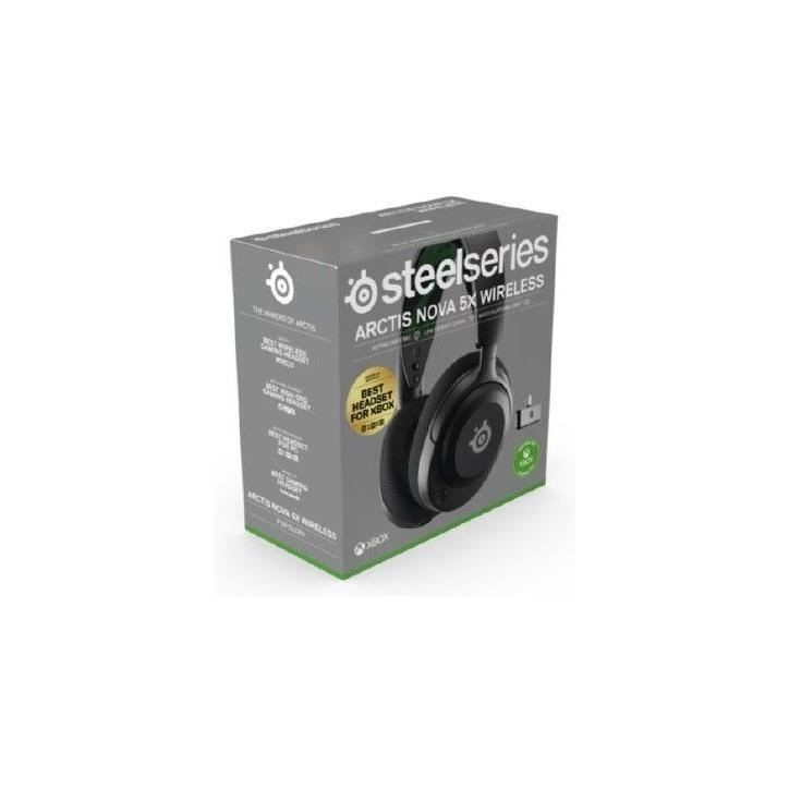 Casque Gaming Sans fil - STEELSERIES - Arctis Nova 5X - Noir - ClearCast 2.0 - Autonomie 36 heures