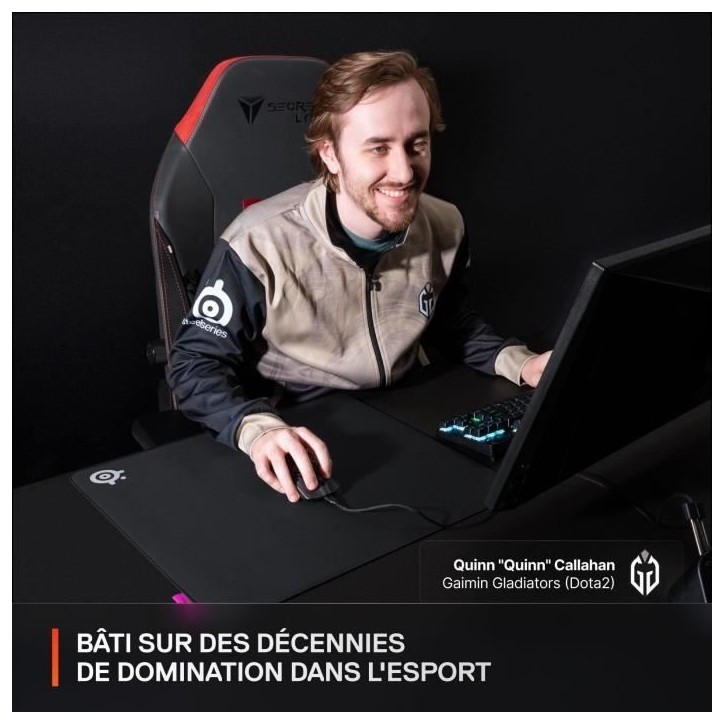 Tapis de souris gaming - STEELSERIES - QcK Performance XL - Rapide - 900 x 400 mm Tapis de souris gaming - STEELSERIES - QcK Performance XL - Rapide - 900 x 400 mm
