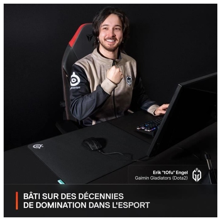 Tapis de souris gaming - STEELSERIES - QcK Performance XL - Balance - 900 x 400 mm