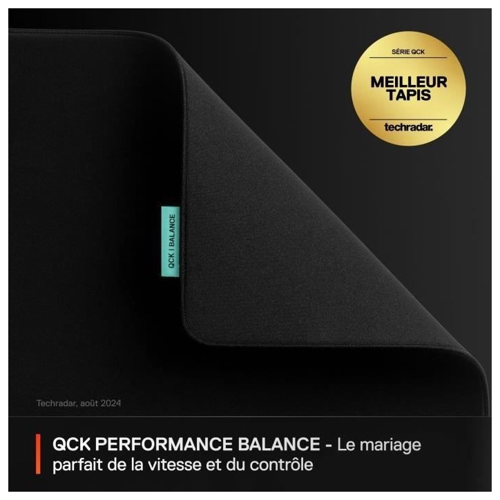 Tapis de souris gaming - STEELSERIES - QcK Performance XL - Balance - 900 x 400 mm