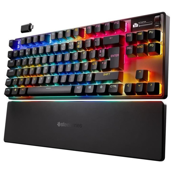 Clavier gamer mécanique sans fil - STEELSERIES - APEX PRO TKL GEN 3 - Noir Clavier gamer mécanique sans fil - STEELSERIES - APEX PRO TKL GEN 3 - Noir