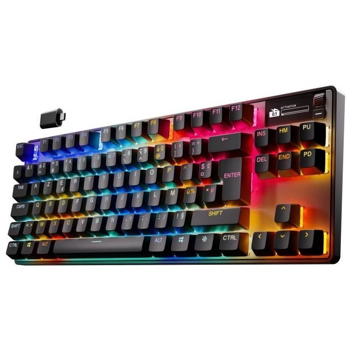 Clavier gamer mécanique sans fil - STEELSERIES - APEX PRO TKL GEN 3 - Noir Clavier gamer mécanique sans fil - STEELSERIES - APEX PRO TKL GEN 3 - Noir