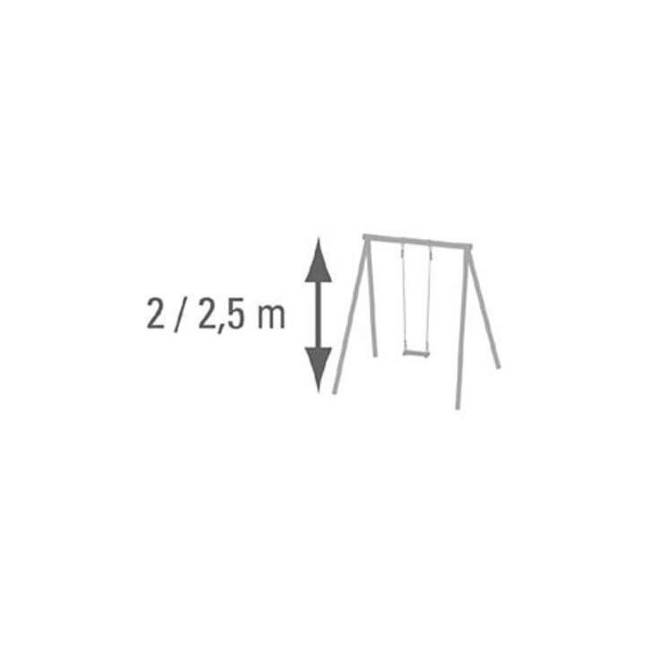 Balançoire bois pour portique 2 m - 2,5 m Trigano Balançoire bois pour portique 2 m - 2,5 m Trigano