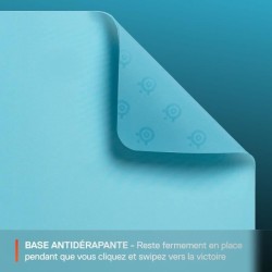 Tapis de souris gaming - STEELSERIES - QcK M - Cyan