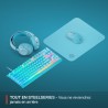 Tapis de souris gaming - STEELSERIES - QcK M - Cyan