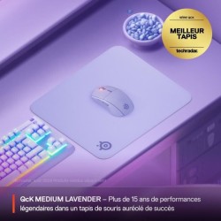 Tapis de souris gaming - STEELSERIES - QcK M - Lavande