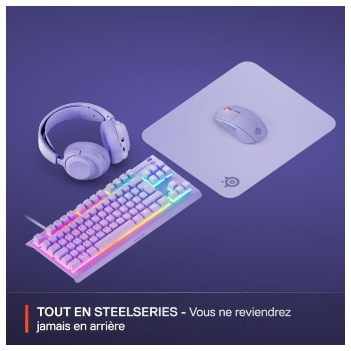 Tapis de souris gaming - STEELSERIES - QcK M - Lavande Tapis de souris gaming - STEELSERIES - QcK M - Lavande