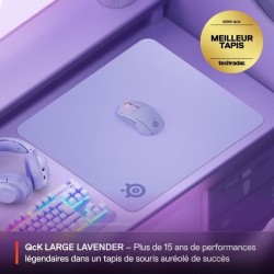 Tapis de souris gaming - STEELSERIES - QcK L - Lavande