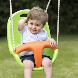 Siege bébé vert et orange BABY'K - pour portique 1,90 a 2,50m - TRIG