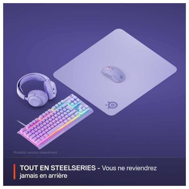 Tapis de souris gaming - STEELSERIES - QcK L - Lavande Tapis de souris gaming - STEELSERIES - QcK L - Lavande