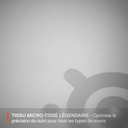 Tapis de souris gaming - STEELSERIES - QcK L - Blanc