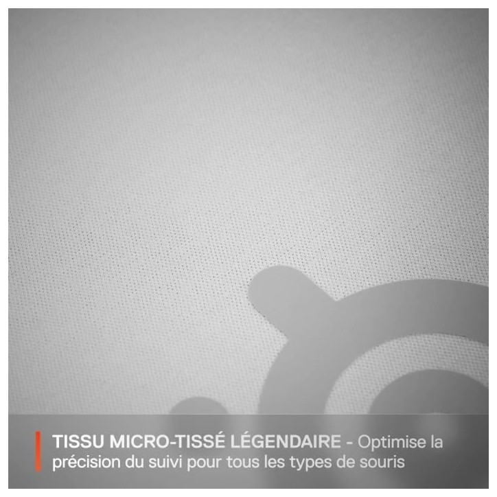 Tapis de souris gaming - STEELSERIES - QcK L - Blanc