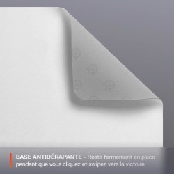Tapis de souris gaming - STEELSERIES - QcK L - Blanc