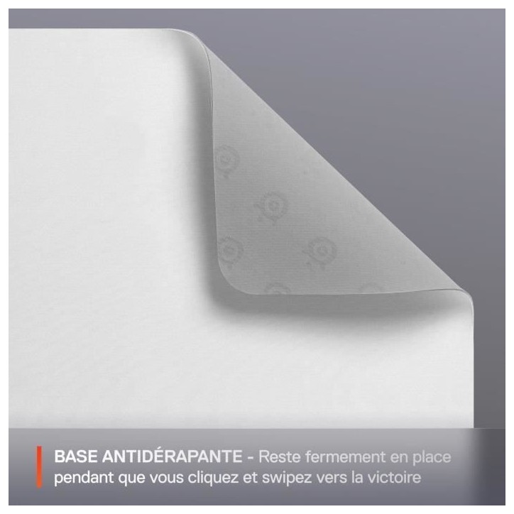 Tapis de souris gaming - STEELSERIES - QcK L - Blanc