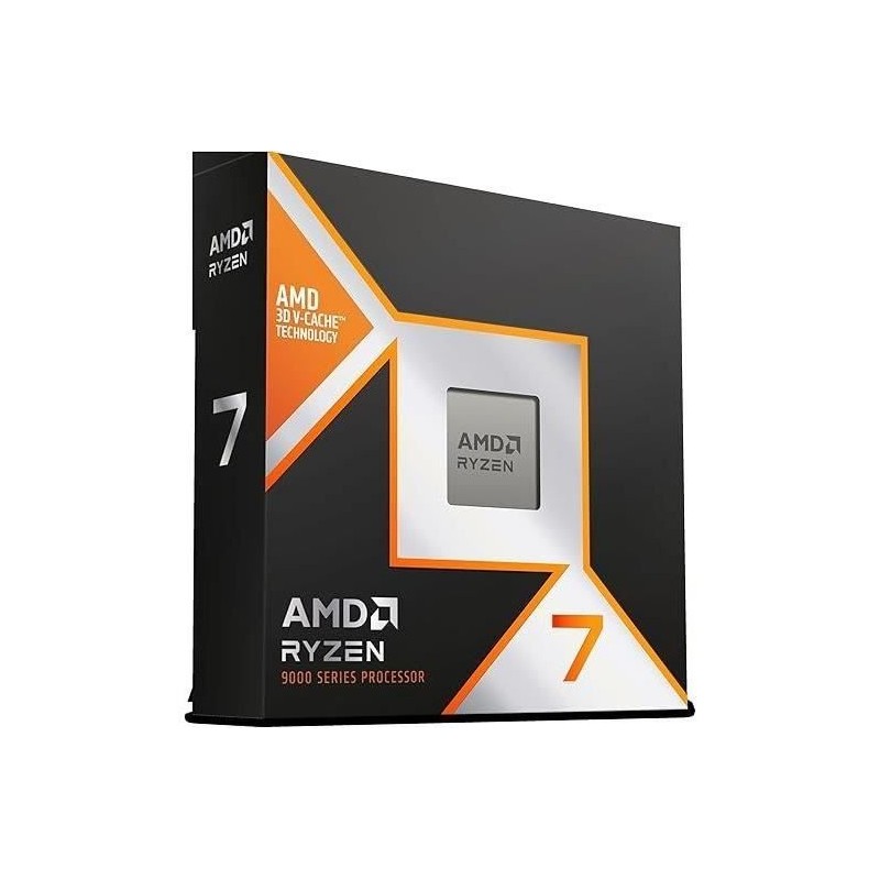 Processeur - AMD - Ryzen 7 9800X3D - 4.7 GHz, 8 coeurs, 104 MB L2 & L3 Processeur - AMD - Ryzen 7 9800X3D - 4.7 GHz, 8 coeurs, 104 MB L2 & L3