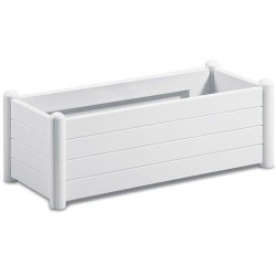 STEFANPLAST Bac a fleurs rectangulaire - ITALIA - Finition effet bois