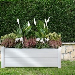 STEFANPLAST Bac a fleurs rectangulaire - ITALIA - Finition effet bois