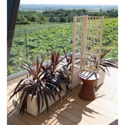 STEFANPLAST Bac a fleur/Jardiniere ETHICA rectangulaire 80 cm - 80x36x
