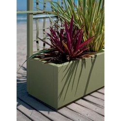 STEFANPLAST Bac a fleur/Jardiniere ETHICA rectangulaire 80 cm - 80x36x