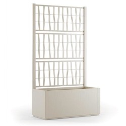 STEFANPLAST Bac a fleur/Jardiniere - ETHICA - Craie - Rectangulaire av