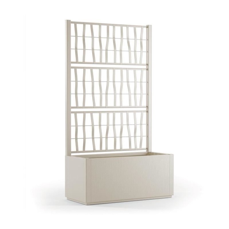 STEFANPLAST Bac a fleur/Jardiniere - ETHICA - Craie - Rectangulaire av STEFANPLAST Bac a fleur/Jardiniere - ETHICA - Craie - Rectangulaire av