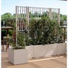 STEFANPLAST Bac a fleur/Jardiniere - ETHICA - Craie - Rectangulaire av