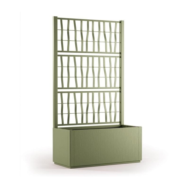 STEFANPLAST Bac a fleur/Jardiniere ETHICA rectangulaire 80 cm avec tre STEFANPLAST Bac a fleur/Jardiniere ETHICA rectangulaire 80 cm avec tre
