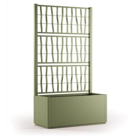 STEFANPLAST Bac a fleur/Jardiniere ETHICA rectangulaire 80 cm avec tre