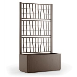 STEFANPLAST Bac a fleur/Jardiniere ETHICA rectangulaire 80 cm avec tre