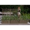 STEFANPLAST Bac a fleur/Jardiniere ETHICA rectangulaire 80 cm avec tre
